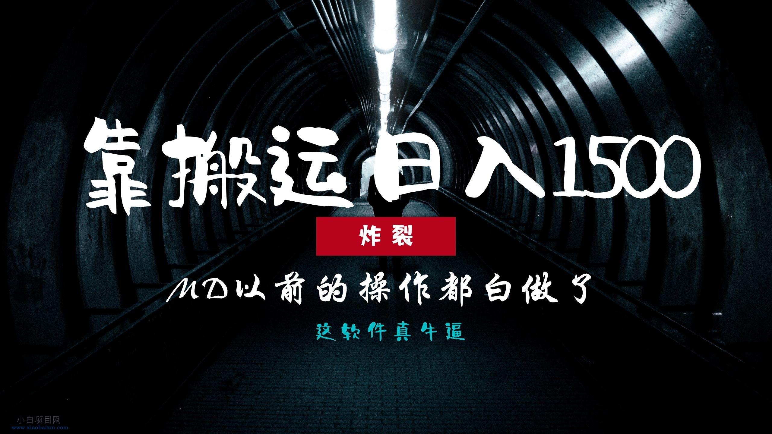 炸裂!0基础搬运也能批量日赚1500+,以前的操作都白做了!