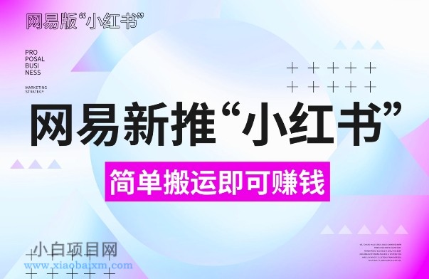 网易官方新推“小红书”,搬运即有收益,新手小白千万别错过(附详细教程)【揭秘】