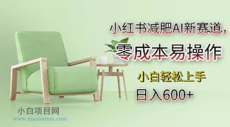 小红书减肥AI新赛道,零成本易操作,日入多张,小白轻松上手【揭秘】