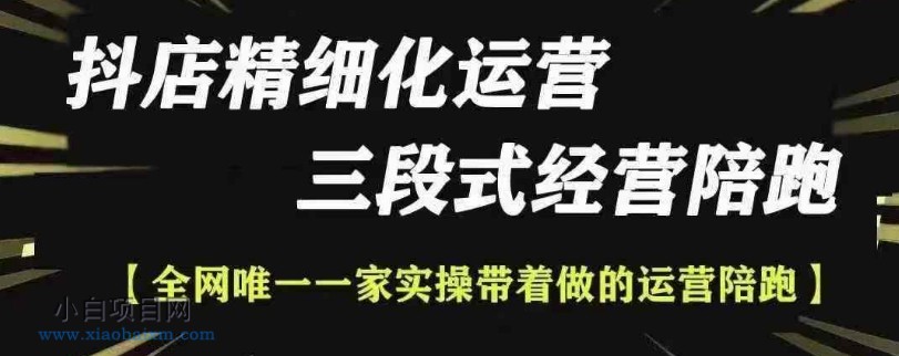抖店精细化运营，非常详细的精细化运营抖店玩法（更新1229）-小白项目分享网