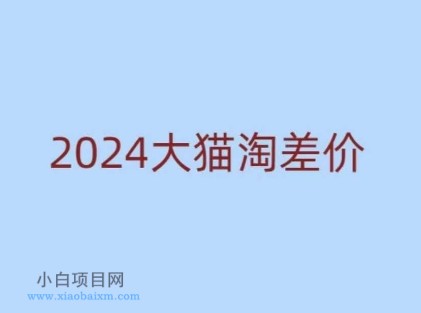 2024版大猫淘差价课程,新手也能学的无货源电商课程-小白项目分享网