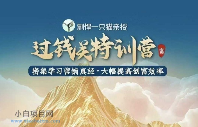 剽悍一只猫-过钱关特训营,学习营销真经 大幅度提高创富效率