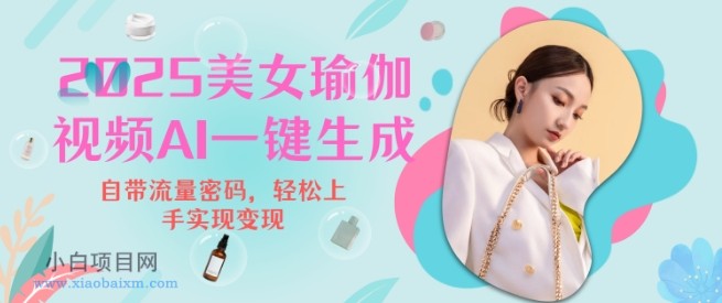 2025瑜伽美女视频,简单流量变现新玩法-小白项目分享网