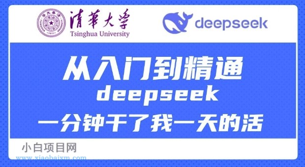 清华大学讲DeepSeek最全教程,从入门到精通,deepseek一分钟干了我一天的活