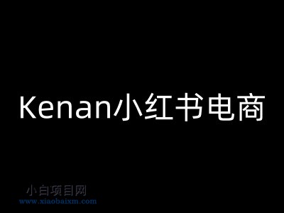 Kenan小红书电商-kenan小红书教程
