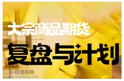 倍增计划·大宗商品期货复盘与计划,掌握在复杂多变的市场中做出明智的交易决策-小白项目分享网