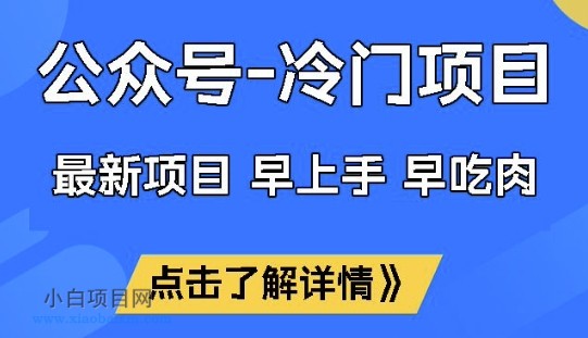 公众号冷门赛道,早上手早吃肉,单月轻松稳定变现1W【揭秘】