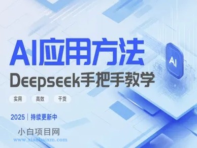 Deepseek实际应用技巧—手把手教学版，实用高效干货-小白项目分享网