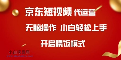 京东短视频代运营，全程喂饭，小白轻松上手【揭秘】-小白项目分享网