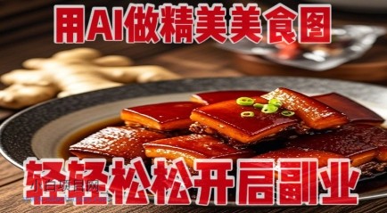 用AI做精美美食图,无需专业设备拍摄,轻轻松松开启副业