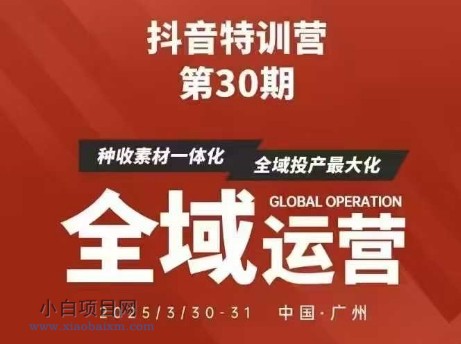 抖音特训营第30期线下培训资料,没有录音视频,正版整理的脑图资料及学员总结核心点