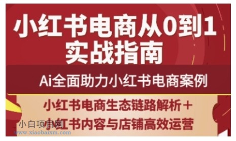 2025小红书电商全链路运营,Ai全面助力小红书电商案例