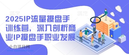 2025IP流量操盘手训练营，深入剖析商业IP操盘手职业发展-小白项目分享网
