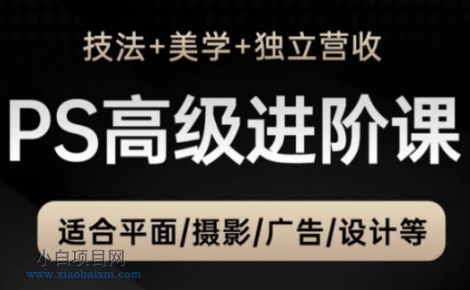 PS高级后期进阶课(技法+美学+独立营收),适合平面摄影广告设计等