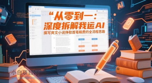 从零到一：深度拆解我运用AI撰写爽文小说挣取首笔稿费的全流程思路-小白项目分享网