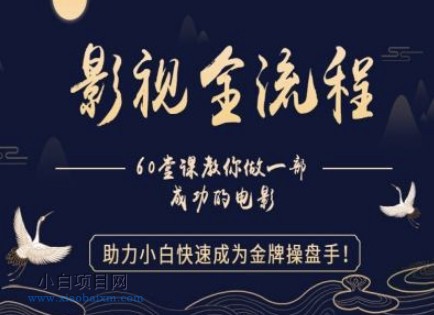 【影视全流程】教你做一部成功的电影,助力小白快速成为金牌操盘手
