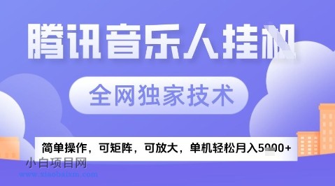 2025腾讯音乐挂G项目,全网独家技术,全新玩法,轻松月入5k+【揭秘】