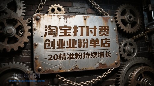 淘宝打付费创业粉单店每天稳定10-20精准粉持续增长【揭秘】