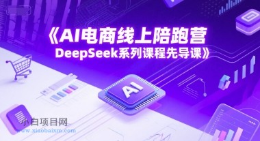 AI电商线上陪跑营，DeepSeek系列课程先导课-小白项目分享网