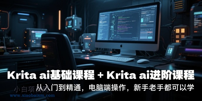 krita ai基础课程+Krita ai进阶课程,从入门到精通,电脑端操作,新手老手都可以学
