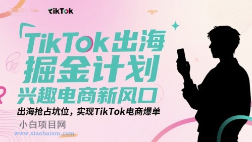 TikTok出海掘金计划,兴趣电商新风口,出海抢占坑位,实现TikTok电商爆单
