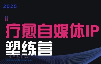 2025治愈自媒体IP训练营，专为疗愈领域从业者打造-小白项目分享网