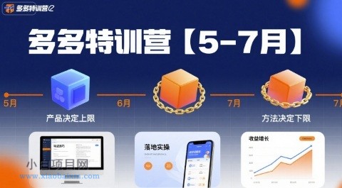 多多特训营【5-7月】产品决定上限,方法决定下限,各种玩法技巧落地实操