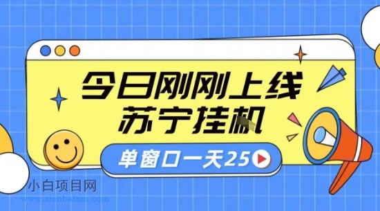 苏宁全自动采集挂G项目 稳定可批量 单窗口收益30+ 附教程【揭秘】-小白项目分享网