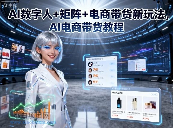 AI数字人+矩阵+电商带货新玩法,AI电商带货教程