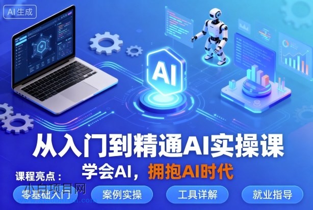 从入门到精通AI实操课,学会AI,拥抱AI时代-小白项目分享网