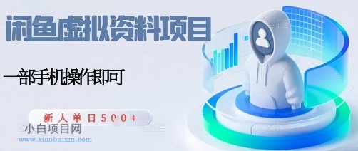 闲鱼虚拟资料项目,每天一小时,新人日入5张