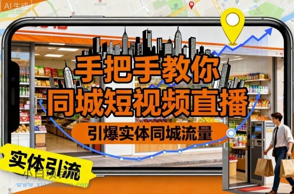 手把手教你同城短视频直播，引爆实体同城流量-小白项目分享网