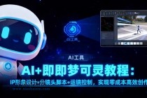 AI+即梦可灵教程:IP形象设计+分镜头脚本+运镜控制,实现零成本高效创作
