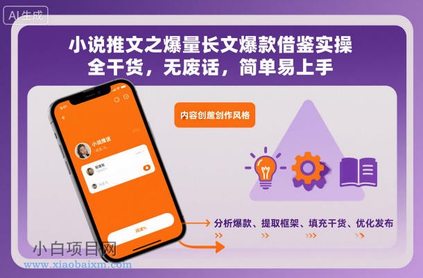 【匠心小白】小说推文之爆量长文爆款借鉴实操,全干货,无废话,简单易上手