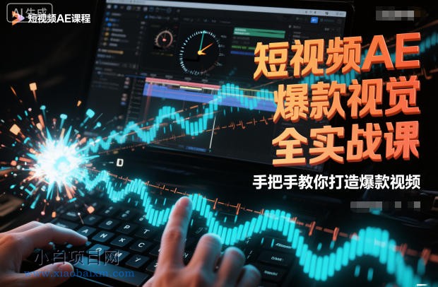 【匠心小白】短视频AE爆款视觉全实战课，手把手教你打造爆款视频-小白项目分享网