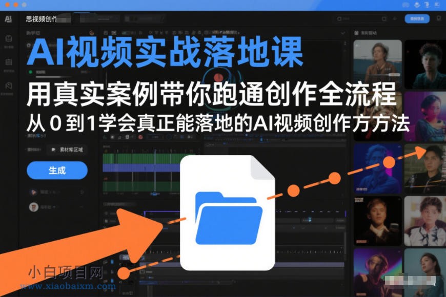 【匠心小白】AI视频实战落地课,用真实案例带你跑通创作全流程,从0到1学会真正能落地的AI视频创作方法
