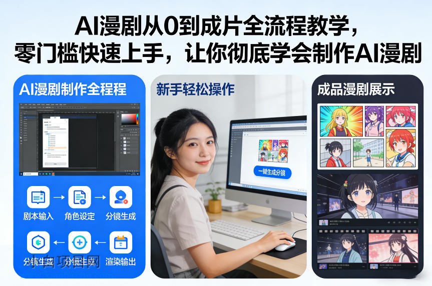 【匠心小白】AI漫剧从0到成片全流程教学，零门槛快速上手，让你彻底学会制作AI漫剧【保姆级教程】-小白项目分享网