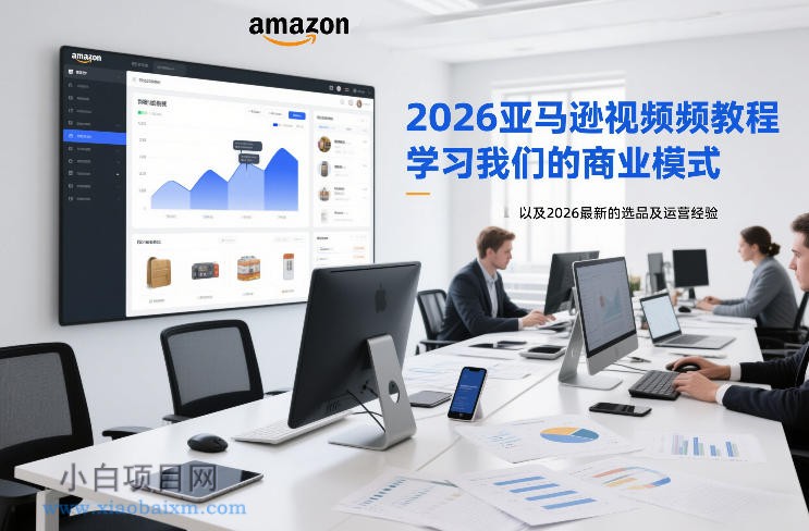 【匠心小白】2026亚马逊视频教程，学习我们的商业模式，以及2026最新的选品及运营经验-小白项目分享网