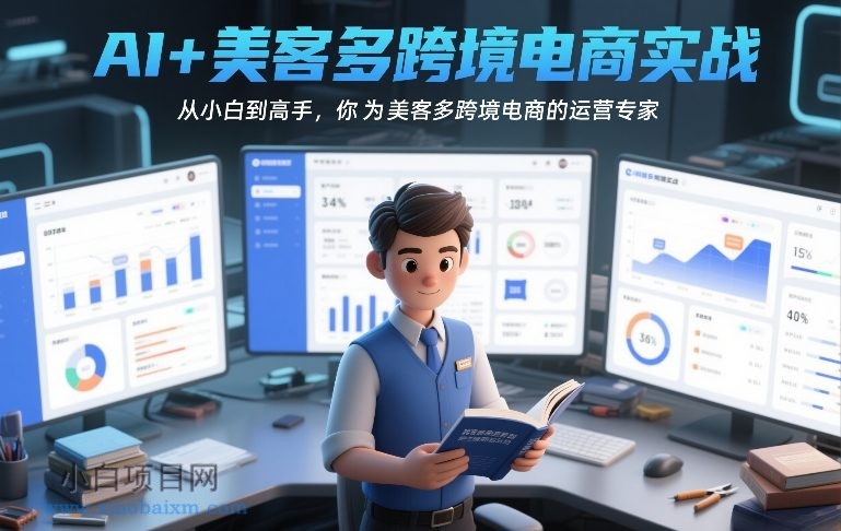 【匠心小白】AI+美客多跨境电商实战,从小白到高手,你也可以成为美客多跨境电商的运营专家