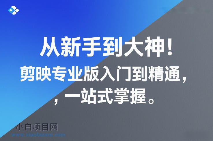 【匠心小白】从新手到大神!剪映专业版入门到精通,一站式掌握