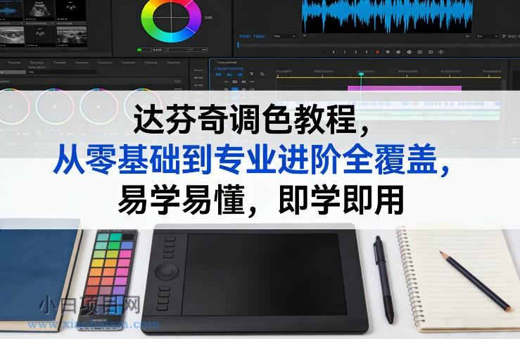 【匠心小白】达芬奇调色教程，从零基础到专业进阶全覆盖，易学易懂，即学即用-小白项目分享网