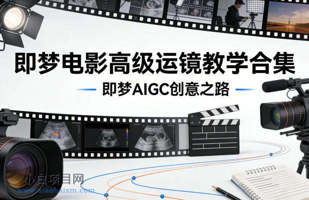 【匠心小白】即梦电影高级运镜教学合集，即梦AIGC创意之路-小白项目分享网