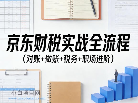 【匠心小白】京东财税实战全流程（对账+做账+税务+职场进阶）-小白项目分享网
