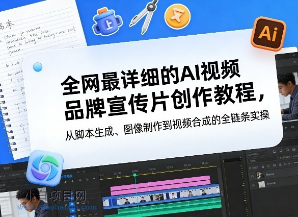【匠心小白】全网最详细的AI视频品牌宣传片创作教程，从脚本生成、图像制作到视频合成的全链条实操-小白项目分享网