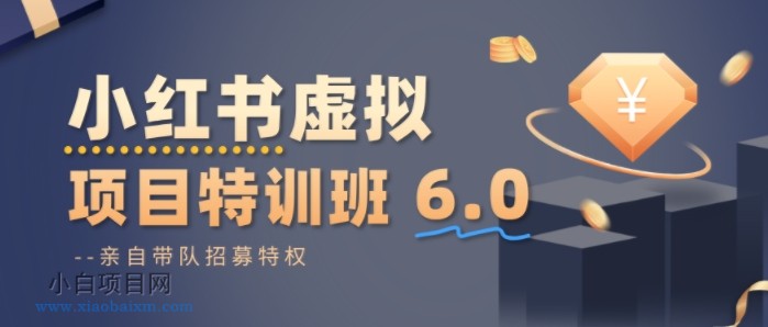 【匠心小白】小红书虚拟项目特训课8.0,帮你从0到1打造稳定盈利的店铺,抓住流量红利(更新3月)