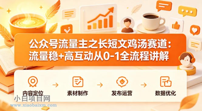 公众号流量主之长短文鸡汤赛道,流量稳+高互动,从0-1全流程讲解