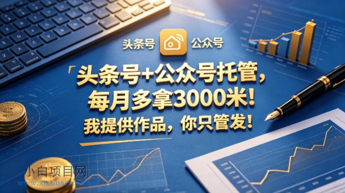头条号+公众号托管,每月多拿3000米!我提供作品,你只管发!【揭秘】